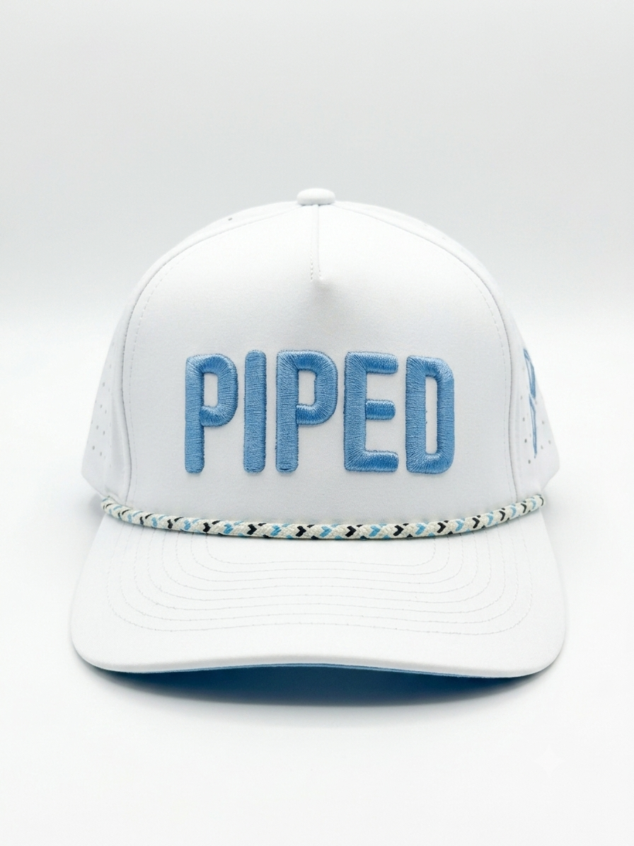 "Birdie Blue" PIPED Hat