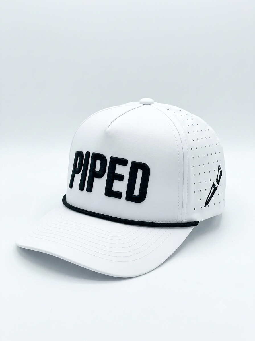 "OG Black" PIPED Hat