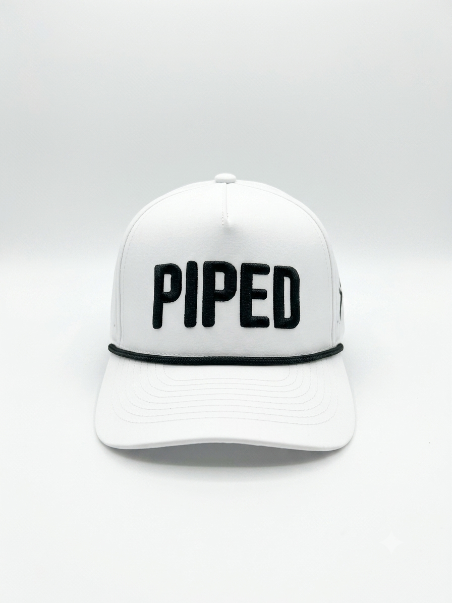 "OG Black" PIPED Hat